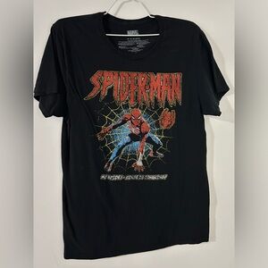 Marvel Black Spider-Man Web Graphic Tee